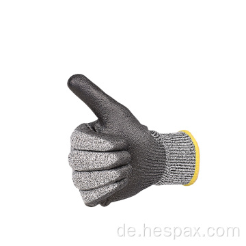 Hespax Polyester Automotive Anti-Cut Nitril-Sicherheitshandschuh
